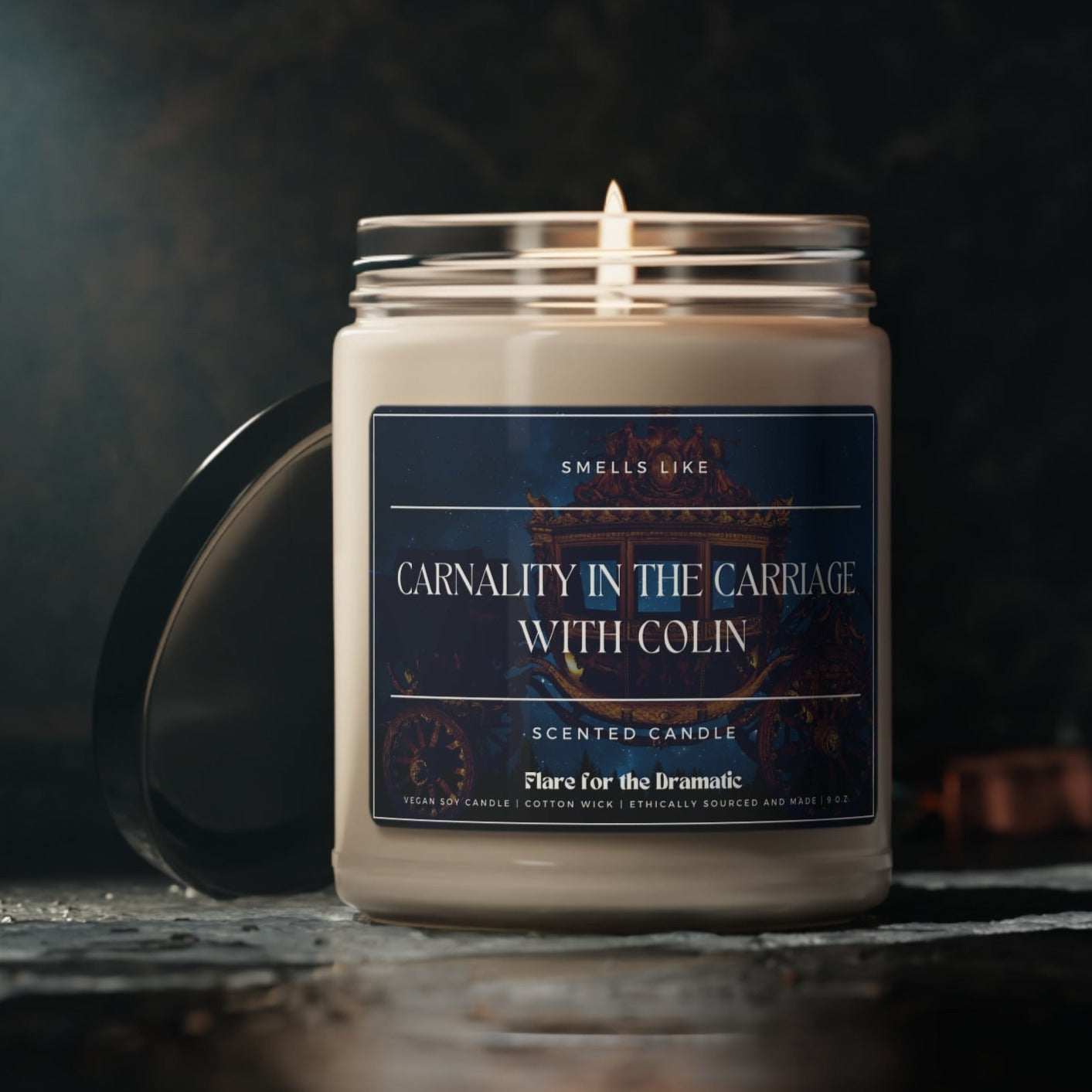Smells Like Carnality in the Carriage with Colin Scented Candle